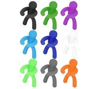 BAFOVY Marqueur de Verre à Vin en Silicone Étiquettes de Verre à Boire 12 Identifiants de Tasse de Couleur 3 X 1,5 Cm Conception Facile à Clipser pour les Fêtes, les Heures de Cocktail, les Dîners