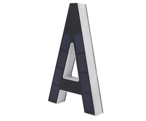 BAFOVY Numéros de Maison Solaires, Lettre A de 9 Pouces, Rétroéclairage | Plaque d\'adresse, détection automatique du crépuscule, lueur nocturne chaude, boîtier PC ABS, entrées de magasin de porche