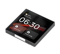 BAFOVY Panneau de Commande pour Maison Intelligente, Panneau de Commutation à écran Tactile ABS, Contrôle Vocal LCD de 4 Pouces, Contrôle Automatique de la luminosité, Interrupteur Mural de Scène
