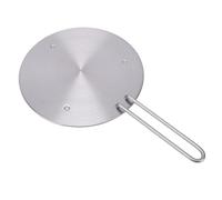 BAFOVY Plaque Diffuseur de Chaleur pour Cuisinière à Induction, Poignée | Disque Adaptateur en Acier Inoxydable, Répartition Uniforme de la Chaleur, Protège les Ustensiles de Cuisine des Rayures,