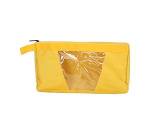 BAFOVY Pochette à Outils Oxford, Sac de Rangement Transparent en PVC 1680D avec Poignée, 34 X 19 X 4 Cm, Organiseur Transparent à Fermeture éclair pour Petits Outils, Fournitures de Bureau, (Sac de