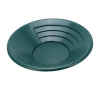 BAFOVY Poêle à Or, Plateau de Panoramique en ABS 350 Mm, Poêle à Laver l'or Manuelle avec Rainures Peu Profondes à 90 Degrés, Outil de Tamisage Rond Vert pour Les Débutants dans Les Rivières, Les