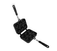 BAFOVY Poêle à Takoyaki Double Face, Poêle à Takoyaki en Alliage d'Aluminium avec 6 Trous, Antiadhésive, Chauffage Uniforme, pour Collations de Cuisine à Domicile, Boulettes et Barbecue