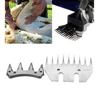 BAFOVY Remplacement de Lame de Tondeuse à Mouton, Coupe Droite en Acier | Installation Facile Antirouille D'acier Inoxydable de dureté élevée de Lame Droite de 13 Dents