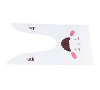BAFOVY Sacs de Friandises EVA Mini Sacs Cadeaux 50 Pièces 9,1 X 5,3 Pouces Sac de Collation à Oreilles Longues pour Biscuits Bonbons Pop-corn et Petits Cadeaux pour les Fêtes d'enfants Emballage de