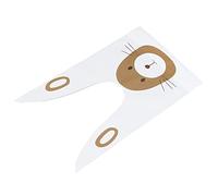 BAFOVY Sacs de Friandises EVA Mini Sacs Cadeaux 50 Pièces 9,1 X 5,3 Pouces Sac de Collation à Oreilles Longues pour Biscuits Bonbons Pop-corn et Petits Cadeaux pour les Fêtes d'enfants Emballage de