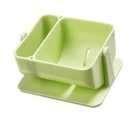 BAFOVY Support de Mélangeur d'éponge de é Support de Mélangeur de Maquillage ABS Mural à Double Compartiment ou Stockage à Séchage Rapide sur Table pour les Utilisateurs de Maquillage de Salle