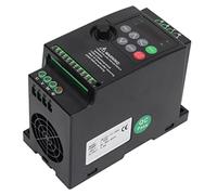 BAFOVY Variateur de Fréquence, Convertisseur de Fréquence à Bobine de Cuivre 1,5 KW 3PH AC380 à 400 V Entrée AC380 V, Régulation Automatique de Tension avec Ventilateur de Refroidissement pour Pompes,