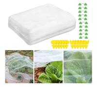 Bafutayawa 1 pièce 3x6m Filet de Protection des légumes, Filet Anti-Insectes avec pièges et Pinces pour Jardin et Balcon
