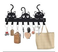 Bafutayawa Key Hooks, porte-clés avec étagère pour crochets et supports de clés, avec matériel de fixation, support de laisses pour chiens, pour l'entrée, couloir, bureau, prêt à être suspendu