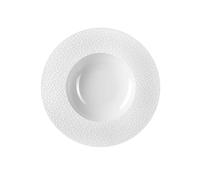 BAGHERA Assiette Creuse à aile Médard de NOBLAT D23 Porcelaine Blanche