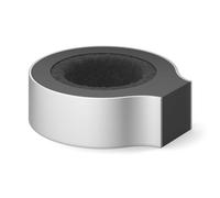 Bague anti-goutte PREMIRO 5 cm, argent, acier inoxidable, Zack