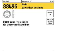 Bague assiette dentée R 88496 404-11,2 x 6,8 acier électro-galvanisé