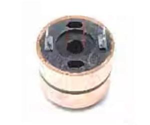 Bague collectrice de moteur électrique en cuivre 25 mm OD pour transmission de signal de moteurs à courant continu Joint rotatif 2 anneaux