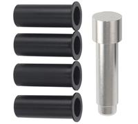 Bague de Charnière de Porte de Véhicule, Remplacement Noir ABS Aluminium | Insert de Réparation, Installation Simple et Usage Portable, Pièce Automobile pour Charnière de Portière