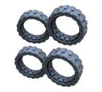 Bague de pour roue pour en caoutchouc pour T20 Pro pour t10 Bague(4pcs) | Matériau caoutchouc gris, résistance à l'usure, réduit le pour bruit, pour capture pour efficace pour la poussière