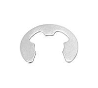 Bague de retenue fendue de type E Bague de retenue d'ouverture en acier inoxydable 304, jeu rondelles circlips à Clip E M2 M15 for arbre(100pcs M2.5)