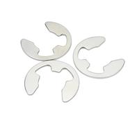 Bague de retenue fendue de type E Rondelle d'anneau de retenue E Clip Circlip 304 acier inoxydable noir M1.2-M24 810 pièces(304 stainless steel,M5 50pcs)