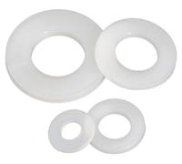 Bague de serrage en nylon, blanche, entretoises en plastique M14 x 44 x 3,0 mm, 10 pièces