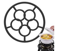 Bague de support - support de brûleur de poêle 18x1cm, grille de cuisson en fonte, réducteur d'anneau d'air non glissé avec huit plage sécurisé | Accessoire de cuisine pour les casseroles de café