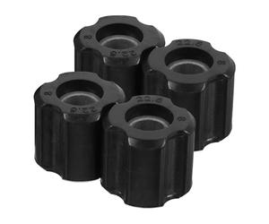Bague de Tondeuse à Gazon 4 Pièces PE pour Tube 26mm 28mm | Montage Facile, Usage Polyvalent, Noir, pour Débroussailleuse et Doublures de Tube Intérieur
