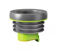 Bague d'étanchéité pour bride de toilette avec valve anti-refoulement pour tuyaux en PVC de 100 à 110 mm, et clapet anti-retour anti-fuite avec joint à 5 plis en gris vert (gris vert)