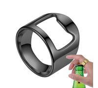 Bague d'ouverture de bar, anneau de barman créatif, outil de bar de bière | Anneau de barman portable en acier titane, décapsuleur de doigt, anneau de fête polyvalent pour barman