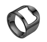 Bague d'ouverture de bar, anneau de barman en acier titane | Portable en