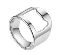 Bague d'ouverture de bar - Anneau de barman en acier titane - Portable en acier titane - Ouvre-bouteille - Anneau de fête polyvalent pour barman