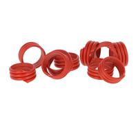 Bague en spirale plastique Kerbl (x100) Rouge 18 mm