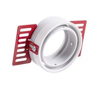 Bague Encastrée Rond Aluminium Blanc Inclinable 75mm pour Spots LED GU10 GX5,3