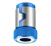 Bague magnétique pour embouts de tournevis - Magnétiseur amélioré et support de récupération de vis amovible - Anneau magnétique puissant pour tournevis hexagonal de 1/4" et perceuse électrique