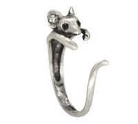 Bague Souris Mignonne Adorable Bague Ouverte Métal Forme Animal Bijoux