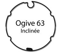 Bagues adaptation moteur Nice Era M et MH - Ogive 63 inclinee