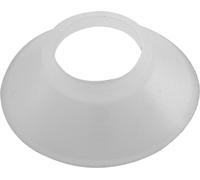 Bagues isolantes tête fraisée M 6 Polyamide naturel pour montage de ferrures sur verre
