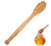 Baguette à Miel Traditionnelle en Bois d’Olivier - Durable et Résistante à la Déformation, Préserve la Pureté du Miel, 1 pièce, 16 cm
