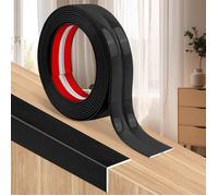 Baguette d'angle PVC auto-adhésive - 3 mètres - Noir 4cm - Protection murs et sols - Intérieur cuisine salle CONFITURIER ELECTRIQUE