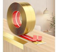 Baguette d'angle PVC Moulure Adhesive, Corniere Moulure Plafond Protection Angle Mur (or, 6cm x 13m)