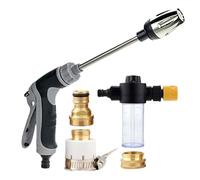 Baguette de nettoyeur haute pression - Arroseur avec buse rotative à 3 modes - Outil de nettoyage de tuyau - Dispositif d'entretien de pelouse de jardin - Raccord de pulvérisation d'eau pour terrasse