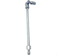 Baguette de nettoyeur haute pression en acier inoxydable avec buse de pulvérisation rotative réglable, pointe pivotante à 360 degrés pour un nettoyage à grande portée, poteau d'extension pour terrasse