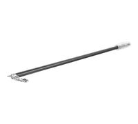 Baguette de Tirage de Rideau 21 Pouces en Alliage D'aluminium Noir | Rideaux et Stores, Léger et Finition Lisse, Aide Glisser sans Abîmer le Tissu