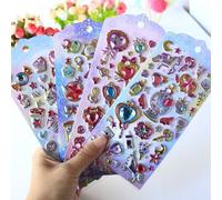 Baguette Magique En Pierres Précieuses Pour Fille, Stickers Japonais Mignons En 3d, Kawaii, Papeterie Pour Scrapbooking, Diy Bricolage