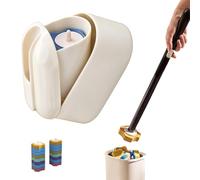 Baguette nettoyante pour toilettes et WC Brosse à long manche à fixation | Brosse à cuvette de toilettes Pour Familles, Locataires, Salle de Bains Domestique, Hôte