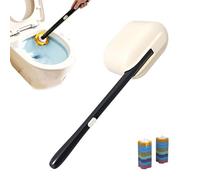 Baguette nettoyante pour toilettes et WC Brosse hygiénique compacte à long | Brosse Cuvette WC Pour Familles, Locataires, Salle de Bains Domestique, Hôtel, Appartement