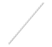 Anneaux de Reliure Plastique Fellowes 5345005, 6mm, Blanc, Capacité 20 Feuilles, Pas 21 Boucles, Compatible Reliure 21 Trous, Pack de 100 unités
