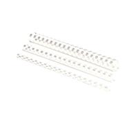 Baguette reliure à anneaux plastique 14 mm Fellowes - Boîte de 100