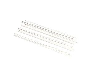 Baguette reliure à anneaux plastique 14 mm Fellowes - Boîte de 100