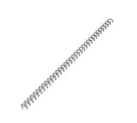 Baguette reliure métallique 34 anneaux 8 mm noire - Boîte de 100