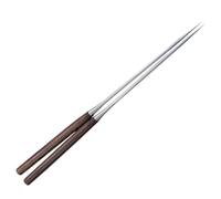 Baguettes en Métal, 1 Paire De Baguettes Réutilisables, Baguettes en Acier Inoxydable, Baguettes Argentées Antidérapantes pour Cuisine Japonaise, Chinoise Coréenne