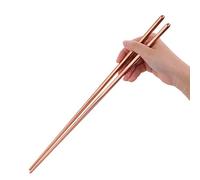 Baguettes Extra Longues 1 paire Baguettes de cuisine Acier inoxydable pour Hot Pot Aliments frits 14 pouces